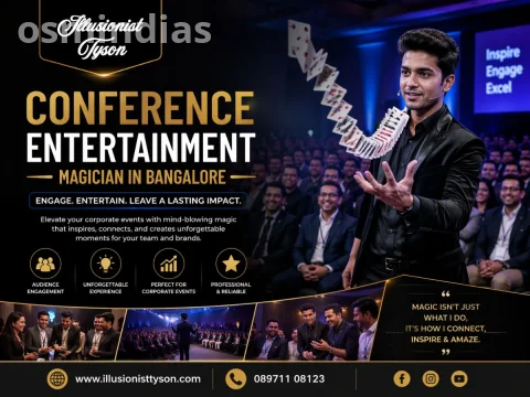 Conference Entertainment Magician in Bangalore | Illusionist Tyson