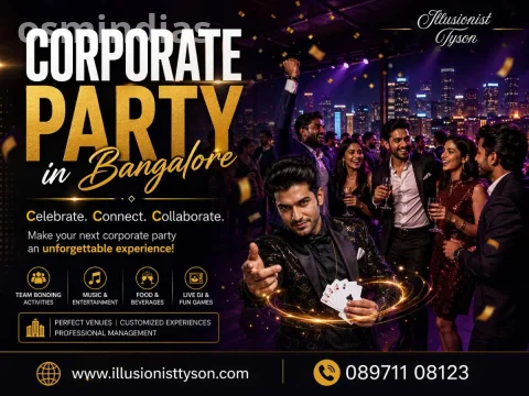 Corporate Party in Bangalore | Best Corporate Entertainment by Illusionist Tyson