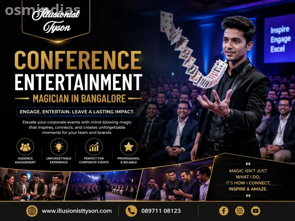 Conference Entertainment Magician in Bangalore | Illusionist Tyson