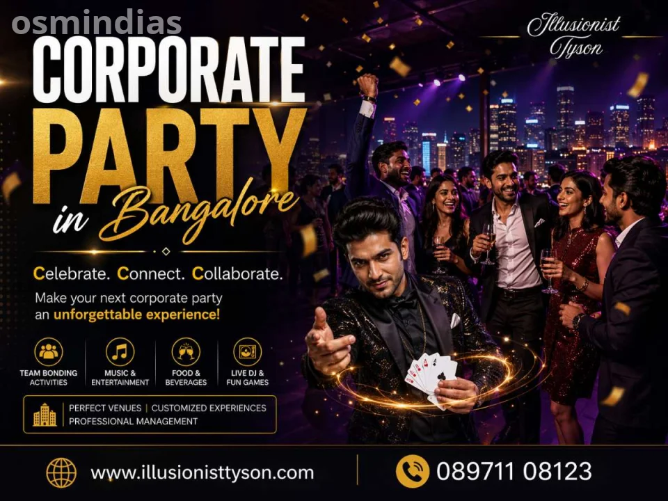 Corporate Party in Bangalore | Best Corporate Entertainment by Illusionist Tyson