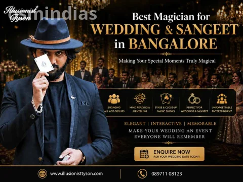Hire Magician for Wedding & Sangeet in Bangalore – Pradeep Tyson