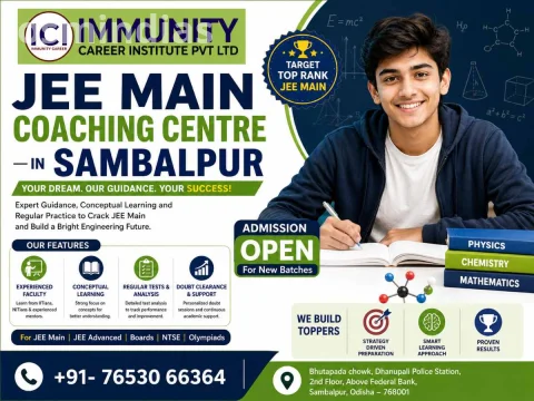 Trusted Jee Main Coaching Centre in Sambalpur – Immunity Career Institute