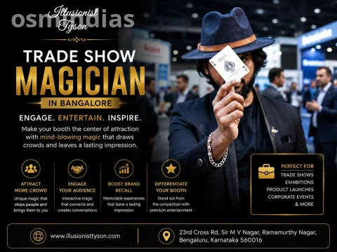 Top Trade Show Magician in Bangalore for Exhibitions & Corporate Events | Illusionist Tyson