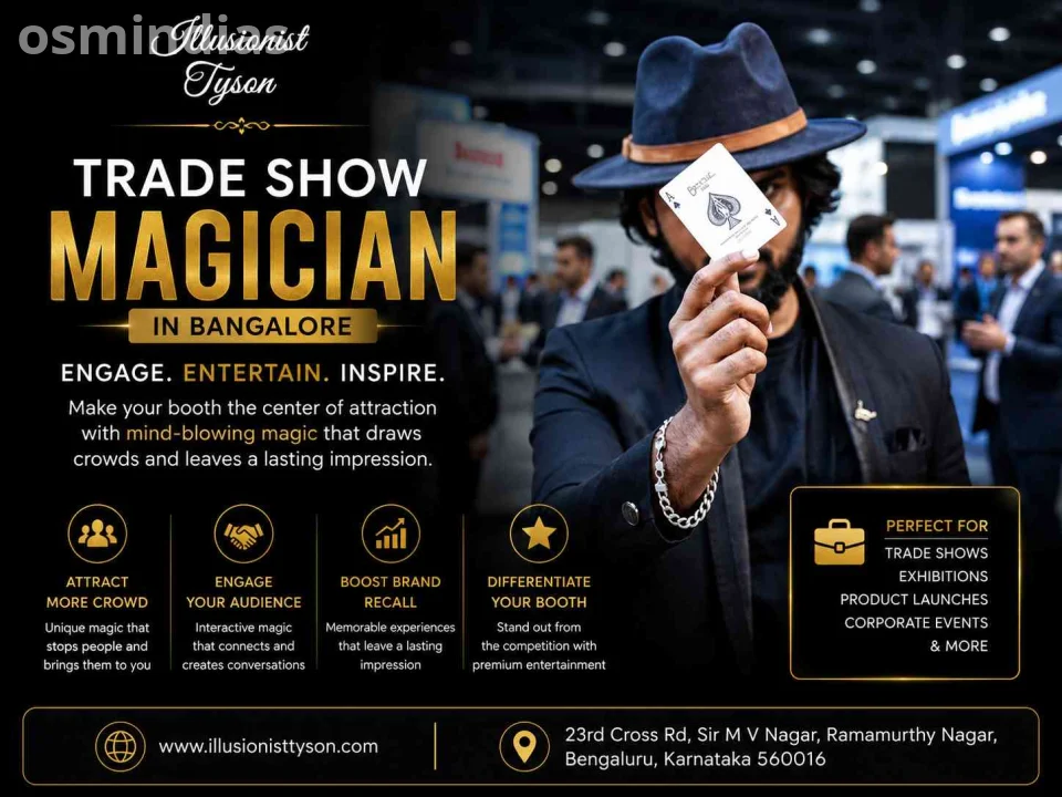 Top Trade Show Magician in Bangalore for Exhibitions & Corporate Events | Illusionist Tyson