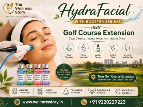 Advanced HydraFacial with Booster Serums near Golf Course Extension | Wellness Story