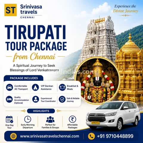 Comfortable One Day Tirupati Tour Package From Chennai