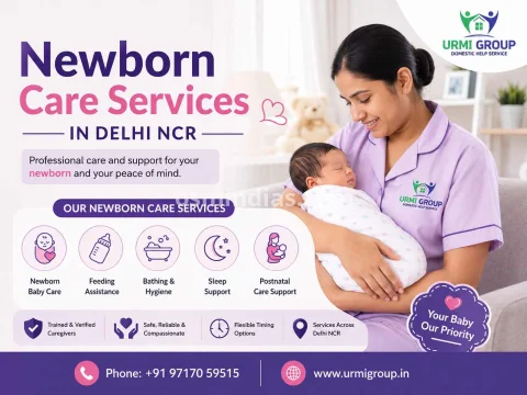 Best Newborn Care Services in Delhi NCR | Trusted Baby Care Support by Urmi Group