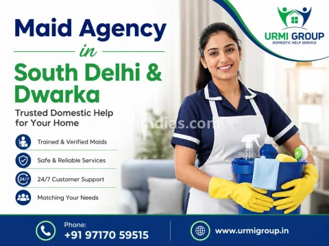 Top Maid Agency in South Delhi & Dwarka | Reliable Domestic Help by Urmi Group
