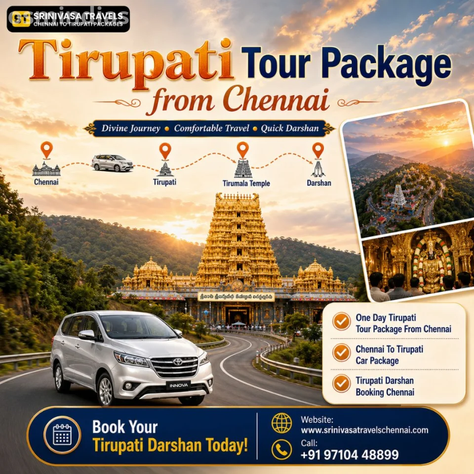 Experience a Smooth Spiritual Journey with a Tirupati Tour Package from Chennai