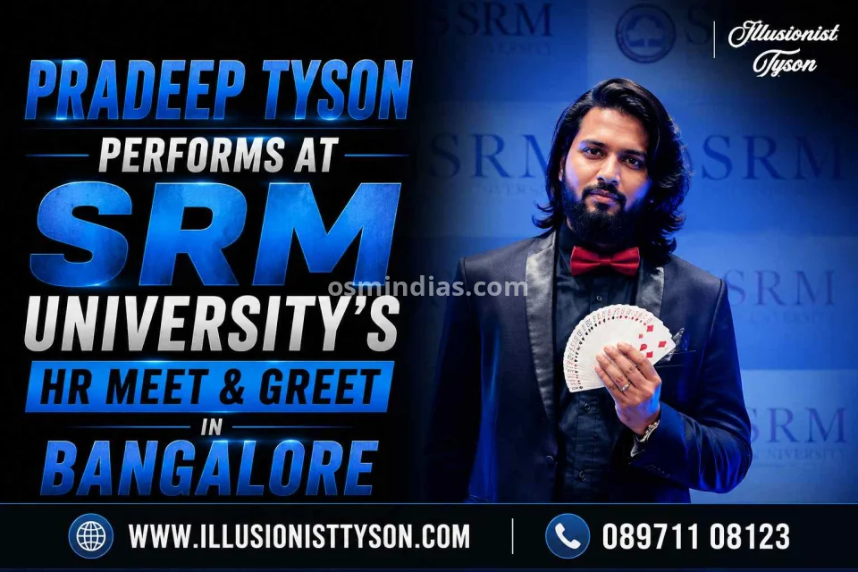 Pradeep Tyson Performs at SRM University’s HR Meet & Greet in Bangalore | Illusionist Tyson