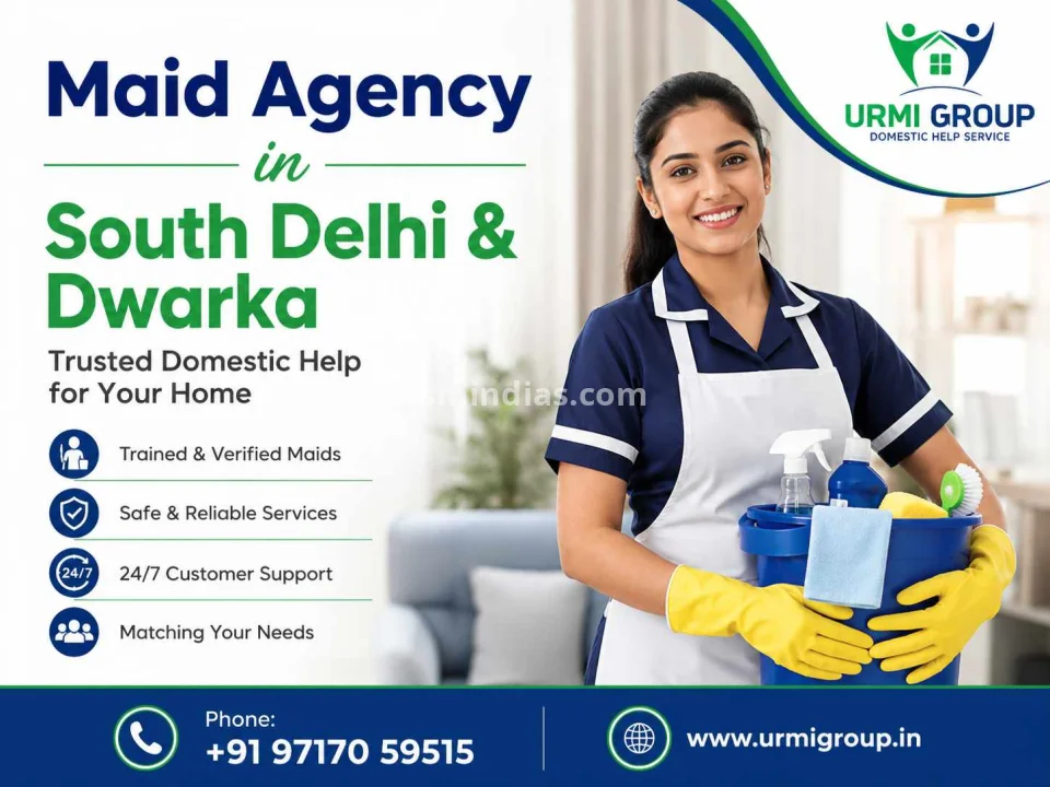 Top Maid Agency in South Delhi & Dwarka | Reliable Domestic Help by Urmi Group