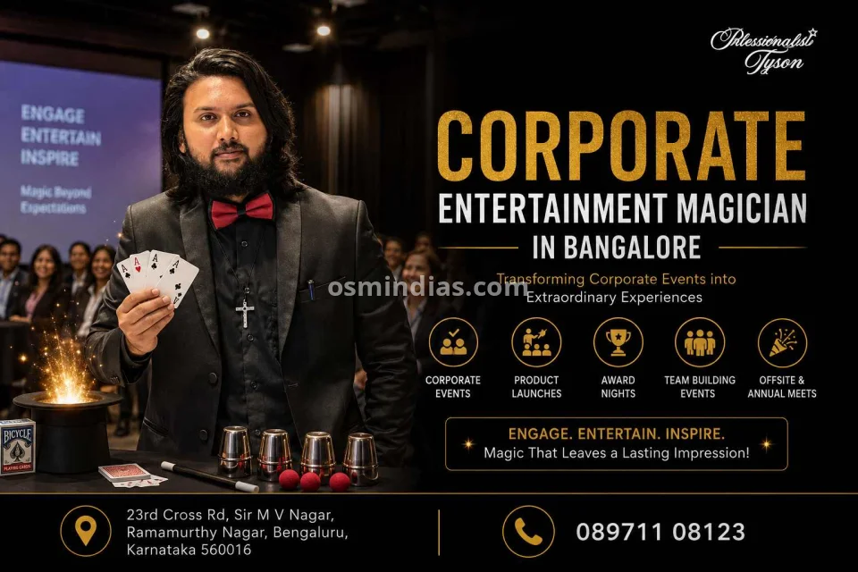 Best Corporate Entertainment Magician in Bangalore – Illusionist Tyson
