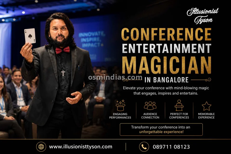 Best Conference Entertainment Magician in Bangalore | Illusionist Tyson