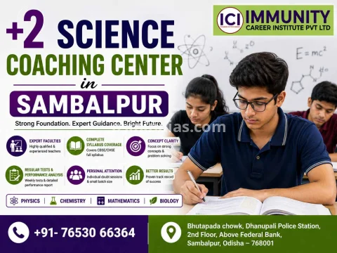 2 Science Coaching Center in Sambalpur | Expert CHSE Coaching