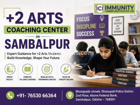 Top +2 Arts Coaching Center in Sambalpur – Immunity Career Institute
