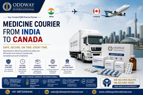 Medicine Courier from India to Canada for B2B Buyers - Oddway