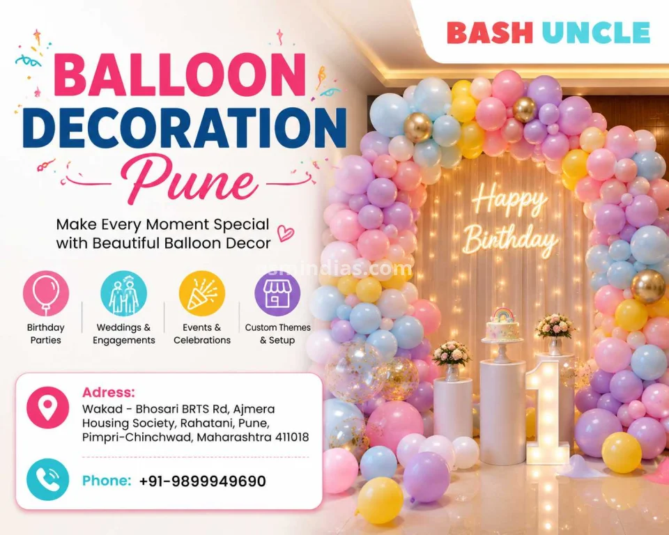 Balloon Decoration Pune | Bash Uncle Event Decor Services