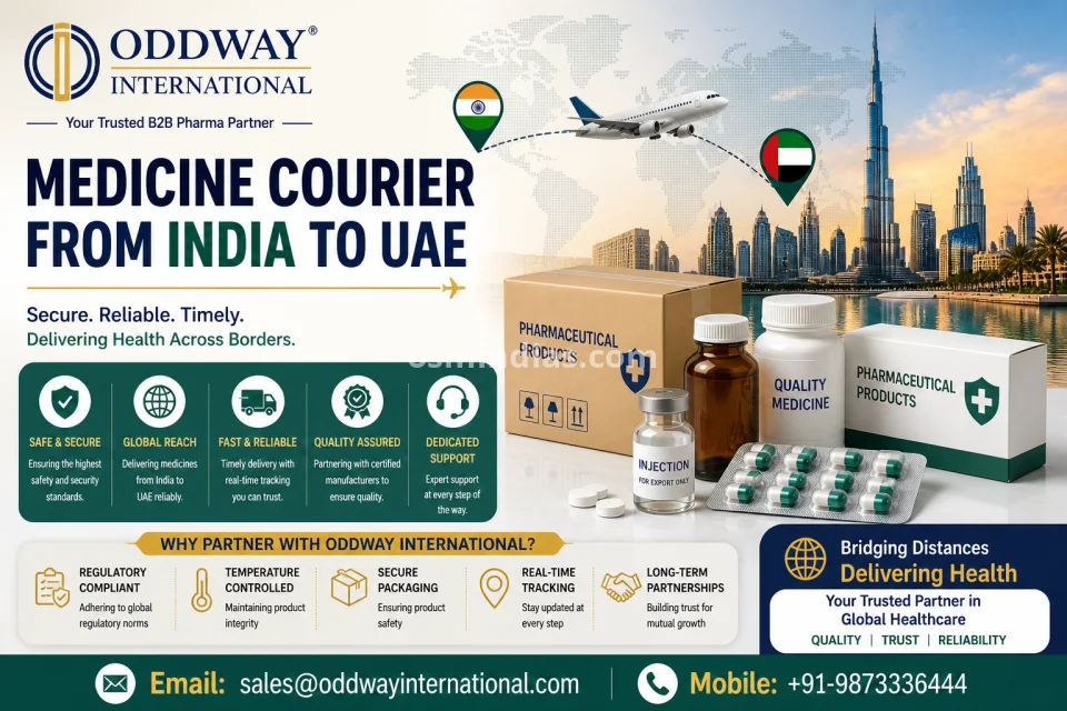 Medicine courier from India to UAE - Oddway