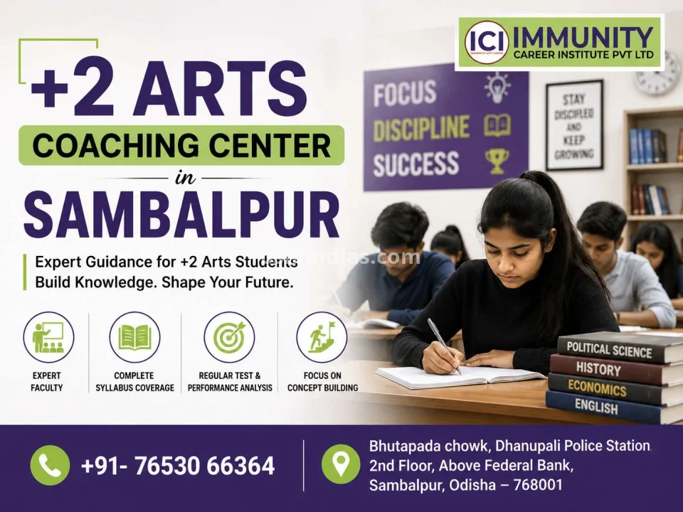 Top +2 Arts Coaching Center in Sambalpur – Immunity Career Institute